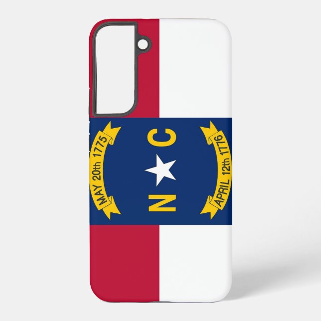 Samsung Galaxy S22 Plus Case Flag North Carolina (Back)