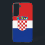 Samsung Galaxy S22 Plus Case Flag of Croatia<br><div class="desc">Enhance your Samsung Galaxy S22 Plus with our exclusive phone cover featuring the flag of Croatia! Crafted with meticulous attention to detail, this phone cover proudly showcases the iconic design of the Croatian flag. The flag features three horizontal stripes of red, white, and blue, with the Croatian coat of arms...</div>