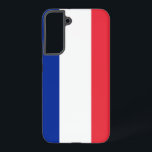 Samsung Galaxy S22 Plus Case Flag of France<br><div class="desc">Transform your Samsung Galaxy S22 Plus into a symbol of French pride with our exclusive cover featuring the flag of France! Crafted with meticulous attention to detail, this cover proudly showcases the iconic design of the French flag. The flag features three vertical stripes of blue, white, and red, symbolising liberty,...</div>