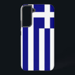 Samsung Galaxy S22 Plus Case Flag of Greece<br><div class="desc">Transform your Samsung Galaxy S22 Plus into a celebration of Greek heritage with our exclusive cover featuring the flag of Greece! Crafted with meticulous attention to detail, this cover proudly showcases the iconic design of the Greek flag. The flag features nine horizontal stripes of blue and white, with a white...</div>