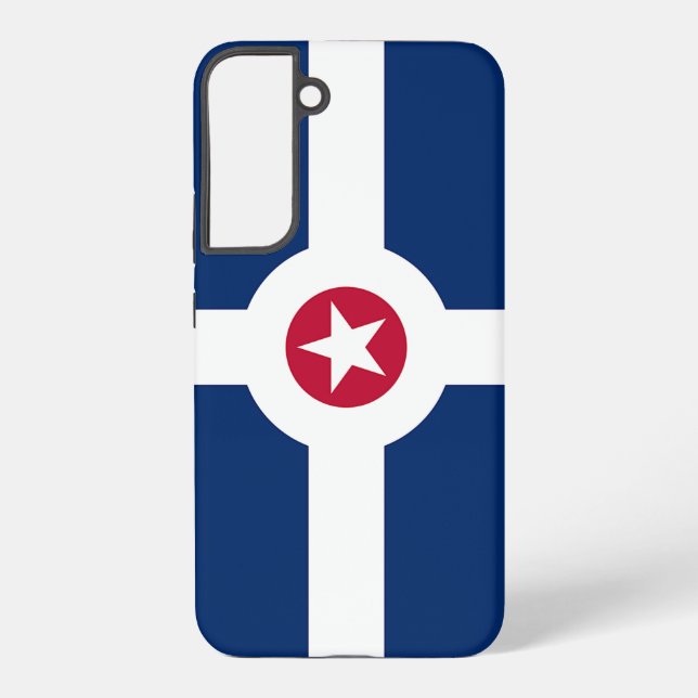 Samsung Galaxy S22 Plus Case Flag of Indianapolis (Back)