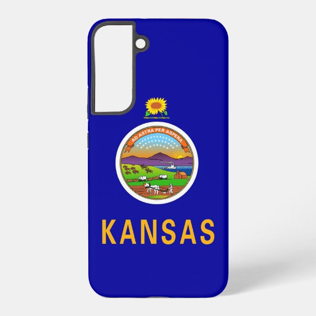 Samsung Galaxy S22 Plus Case Flag of Kansas (Back)