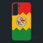 Samsung Galaxy S22 Plus Case Flag of Los Angeles<br><div class="desc">Transform your Samsung Galaxy S22 Plus into a symbol of Los Angeles pride with our exclusive cover featuring the flag of Los Angeles! Crafted with precision and attention to detail, this phone cover celebrates the vibrant spirit and cultural heritage of Los Angeles, California. The design prominently features the flag of...</div>