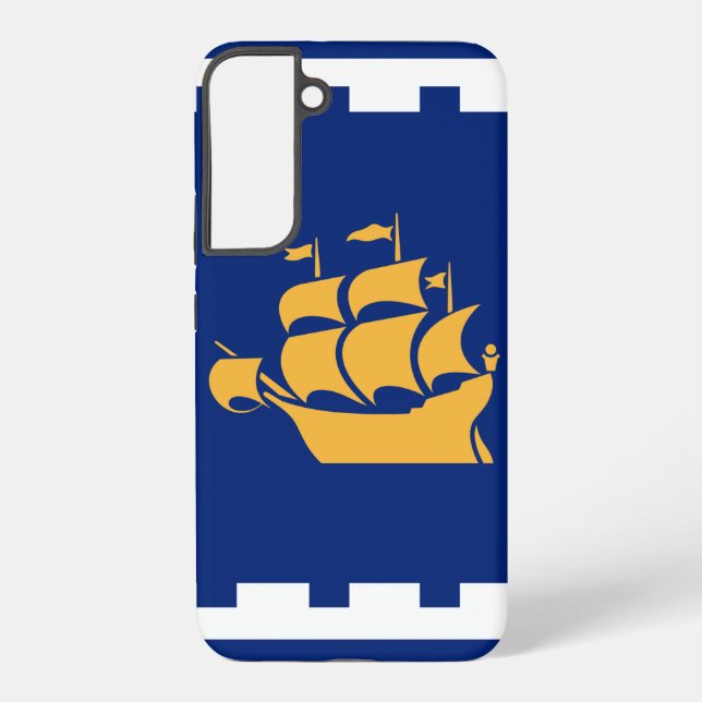 Samsung Galaxy S22 Plus Case Flag of Quebec City (Back)