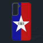 Samsung Galaxy S22 Plus Case Flag of San Antonio<br><div class="desc">Enhance your Samsung Galaxy S22 Plus with our exclusive phone cover proudly displaying the flag of San Antonio! Crafted with attention to detail, this phone cover features the official flag of San Antonio, symbolising the city's rich history and community spirit. The flag design typically includes a white field with a...</div>
