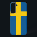 Samsung Galaxy S22 Plus Case Flag of Sweden<br><div class="desc">Introducing our Samsung Galaxy S22 Plus cover featuring the flag of Sweden, designed to blend protection with a celebration of Swedish heritage! Crafted with meticulous attention to detail, this cover proudly displays the iconic yellow cross on a blue background of the Swedish flag, symbolising the nation's history, culture, and values....</div>
