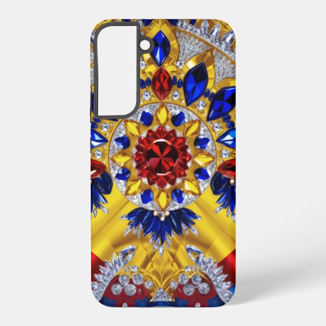 Samsung Galaxy S22 Plus Case Romanian Colours (Back)