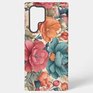 Samsung Galaxy S22 Ultra Case, Florals pattern Samsung Galaxy Case