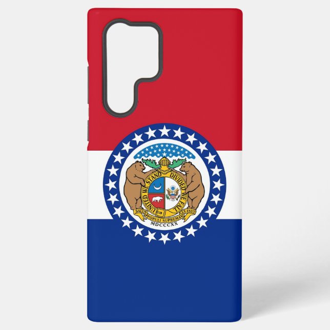 Samsung Galaxy S22 Ultra Case Missouri flag (Back)