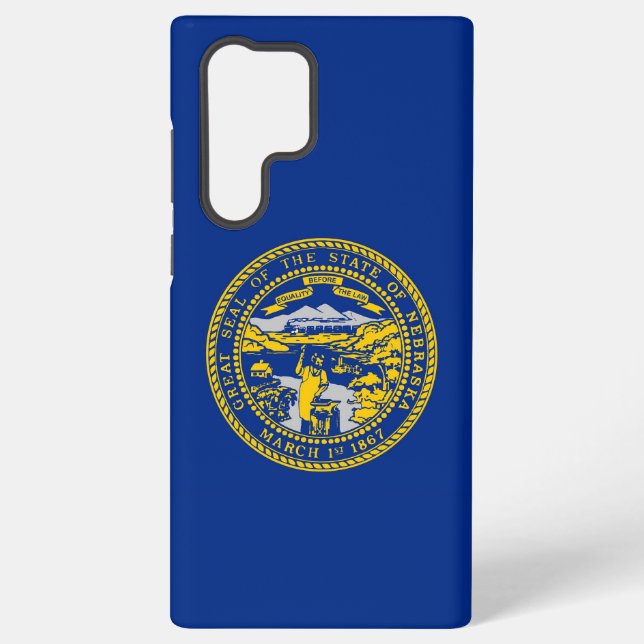 Samsung Galaxy S22 Ultra Case Nebraska flag (Back)
