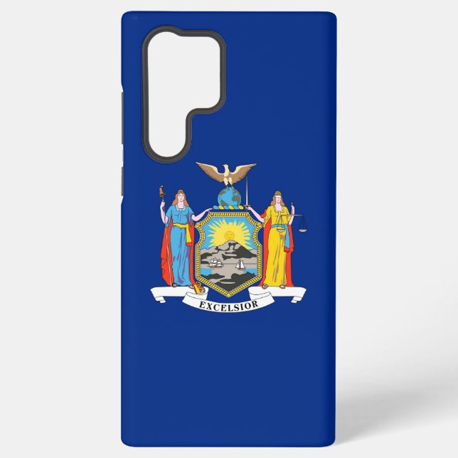 Samsung Galaxy S22 Ultra Case New York flag (Back)