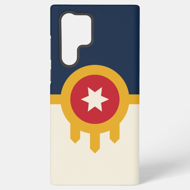 Samsung Galaxy S22 Ultra Case Tulsa City flag (Back)