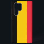 Samsung Galaxy S22 Ultra Case with Belgium flag<br><div class="desc">Transform your Samsung Galaxy S22 Ultra with our exclusive phone cover featuring the flag of Belgium! Crafted with meticulous attention to detail, this phone cover proudly showcases the iconic design of the Belgian flag. The flag features three vertical stripes in black, yellow, and red. Whether you're celebrating Belgian heritage, showing...</div>