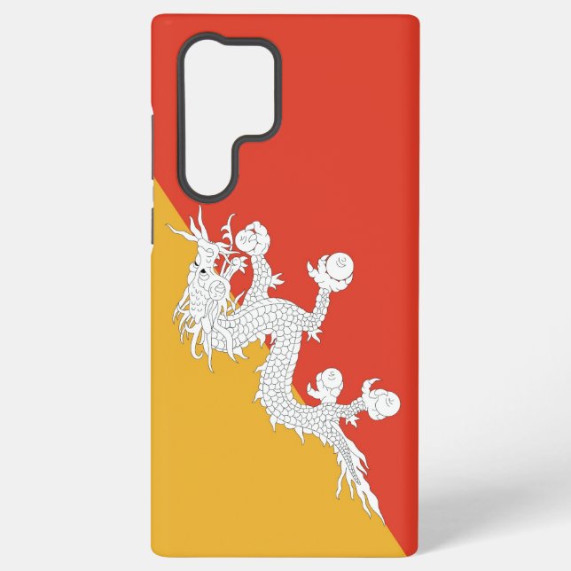 Samsung Galaxy S22 Ultra Case with Bhutan flag (Back)
