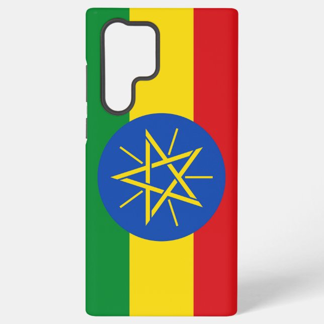 Samsung Galaxy S22 Ultra Case with Ethiopia flag (Back)