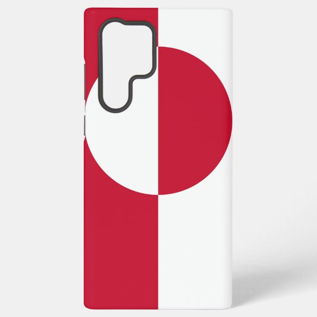 Samsung Galaxy S22 Ultra Case with Greenland flag (Back)