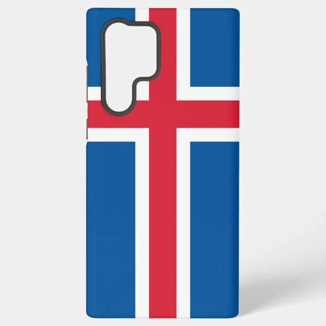 Samsung Galaxy S22 Ultra Case with Iceland flag (Back)