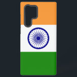 Samsung Galaxy S22 Ultra Case with India flag<br><div class="desc">Add a touch of Indian pride to your Samsung Galaxy S22 Ultra with our exclusive cover featuring the flag of India! Crafted with meticulous attention to detail, this cover is more than just a protective accessory; it's a celebration of Indian heritage and cultural richness. The design proudly showcases the iconic...</div>