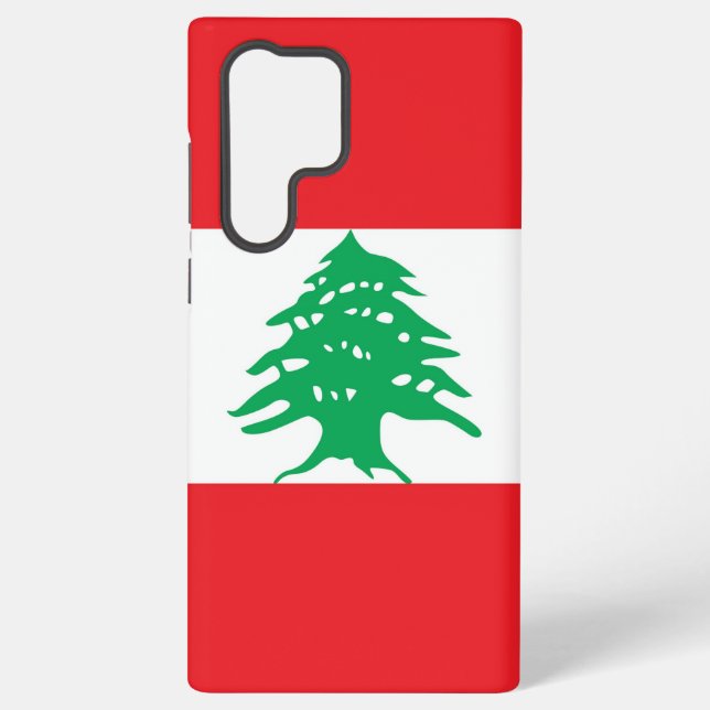 Samsung Galaxy S22 Ultra Case with Lebanon flag (Back)