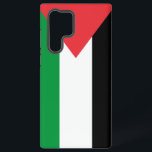 Samsung Galaxy S22 Ultra Case with Palestine flag<br><div class="desc">Protect your Samsung Galaxy S22 Ultra in style with this custom case featuring the flag of Palestine! Designed with both protection and aesthetics in mind, this case showcases the iconic colours of the Palestinian flag—red, green, white, and black. The bold design brings the strength and symbolism of Palestine’s heritage to...</div>