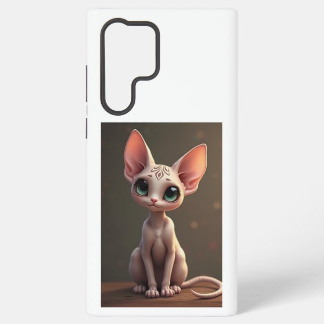 Samsung Galaxy S22 Ultra Cat Image Case (Back)