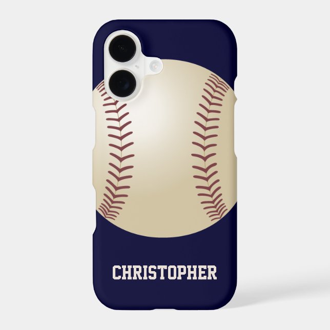 Samsung Galaxy S7 Case Baseball Blue Personalised (Back)