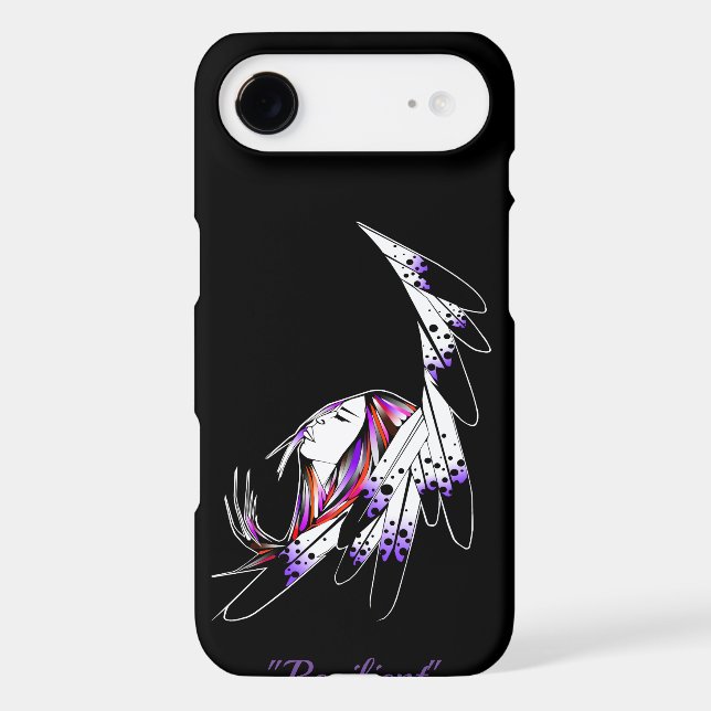 Samsung Galaxy S9 cell case woman eagle feathers (Back)