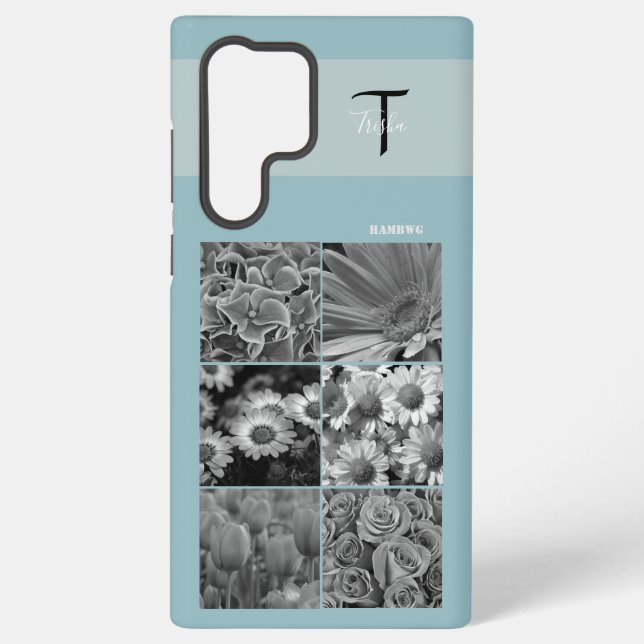 Samsung Photo and Monogram Cell Phone Case HAMbyWG (Back)