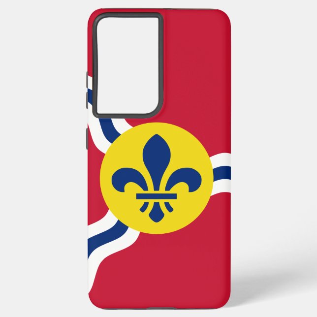 Samsung S21 Plus Case flag of St. Louis, Missouri (Back)