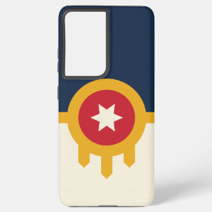 Samsung S21 Plus Case flag of Tulsa, Oklahoma