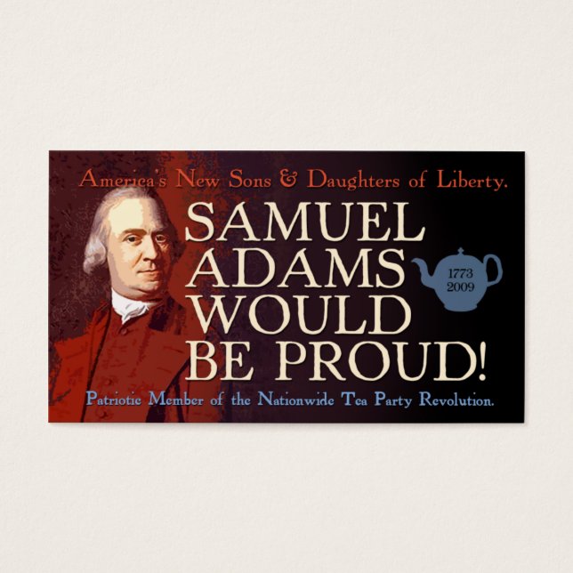 Samuel Adams business card (Front)