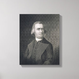 Samuel Adams, engraved by G.F. Storm (fl.c.1834) a Canvas Print