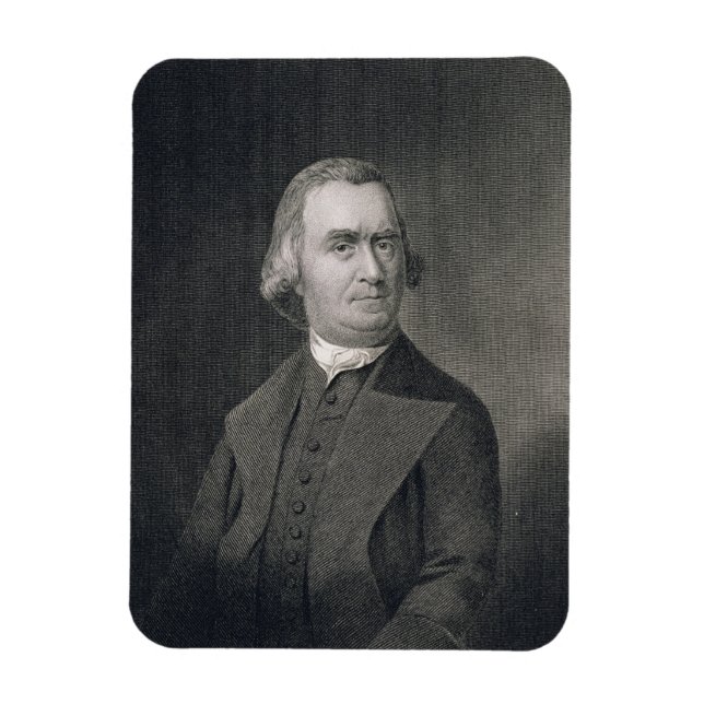 Samuel Adams, engraved by G.F. Storm (fl.c.1834) a Magnet (Vertical)