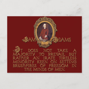 Samuel Adams, Irate and Tireless Guy Postcard