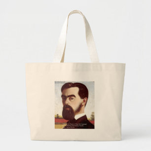 Samuel Butler "Life/Music" Wisdom Quote Gifts Large Tote Bag