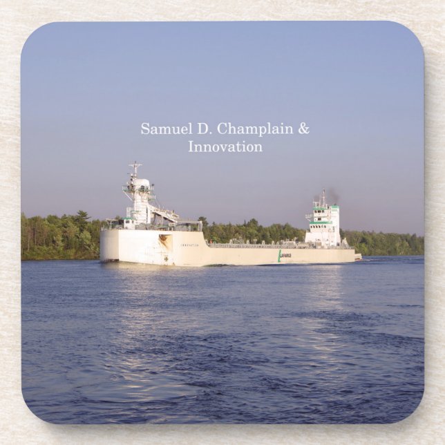 Samuel D. Champlain & Innovation set of 6 coasters (Front)