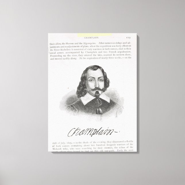 Samuel de Champlain Canvas Print (Front)