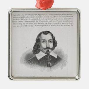 Samuel de Champlain Metal Tree Decoration