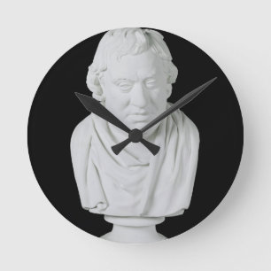 Samuel Johnson (1709-84) 1777 (plaster) Round Clock