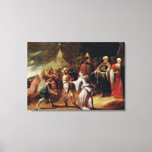 Samuel Killing Agag, King of the Amalekites Canvas Print