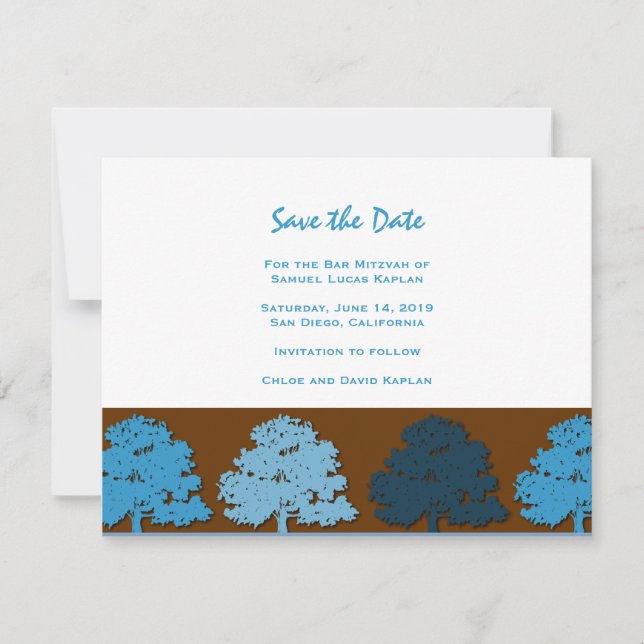 Samuel Lucas Bar Mitzvah Save the Date (Front)