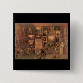 Samuel Morse Gallery of the Louvre 15 Cm Square Badge