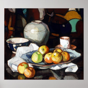 Samuel Peploe Still Life-Apples and Jar Poster