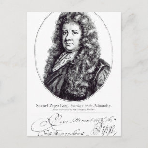 Samuel Pepys Postcard