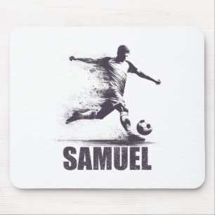 Samuel Soccer Boys Personalized First Name Samuel  Mouse Mat