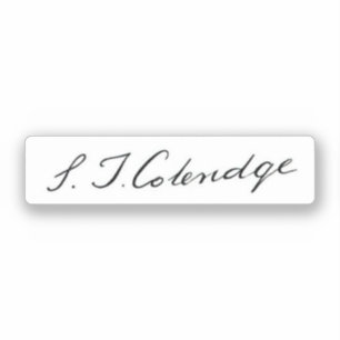 Samuel Taylor Coleridge signature