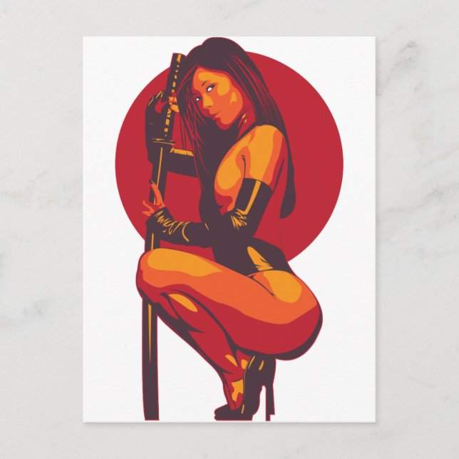 Samurai 11 postcard (Front)