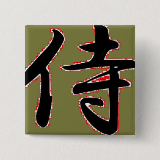 SAMURAI 15 CM SQUARE BADGE