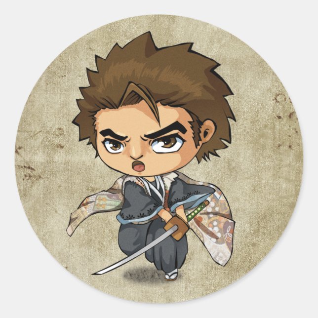 Samurai and Ninja Stickers - Jubei (Front)