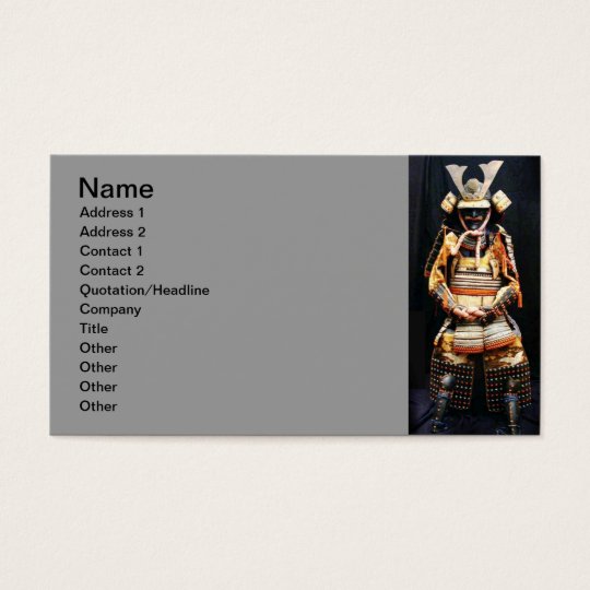 Samurai Armour Business Card